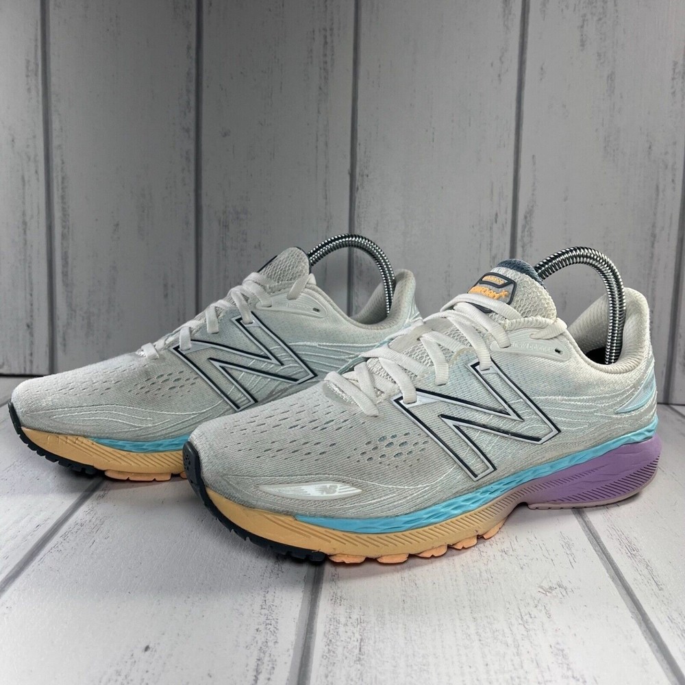 New Balance Fresh Foam Women's Running Shoes Orthotic White Blue Size 9 W860W12
